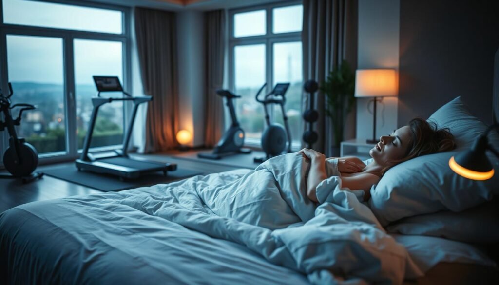 Melhoria de qualidade de sono com exercícios físicos