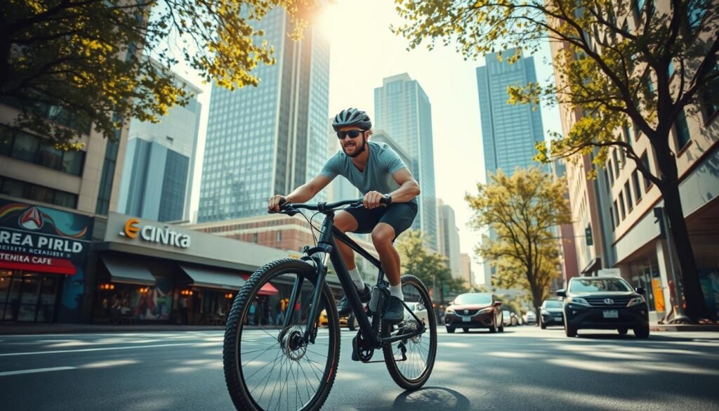 ciclismo urbano e mountain bike
